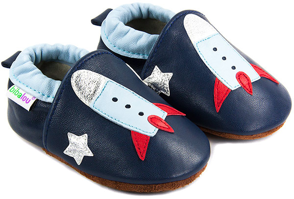 Chaussons Bébé En Cuir Souple - Semelle Antidérapante - Idéal Premiers Pas 0-24 Mois - Cadeau Naissance